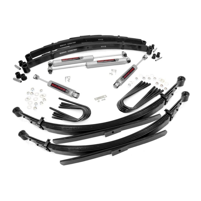 Rough Country | 4 Inch Lift Kit | RR Spring | Chevy/GMC C10/K10 C15/K15 Truck/Half-Ton Suburban (69-72) | 18030