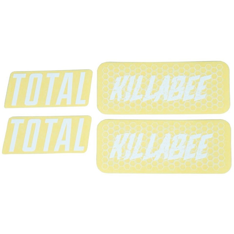 Total BMX Killabee K4 Frame Stickers Yellow