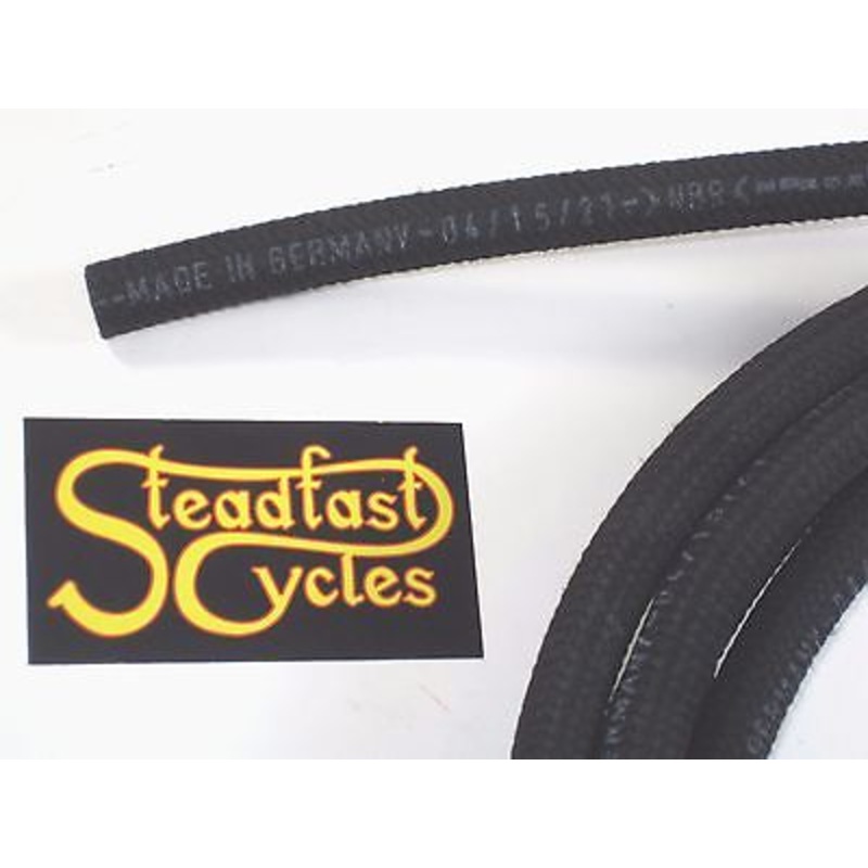 3/8″ fuel oil line hose tubing cloth braided herringbone outer sold by the foot 9/16″ OD