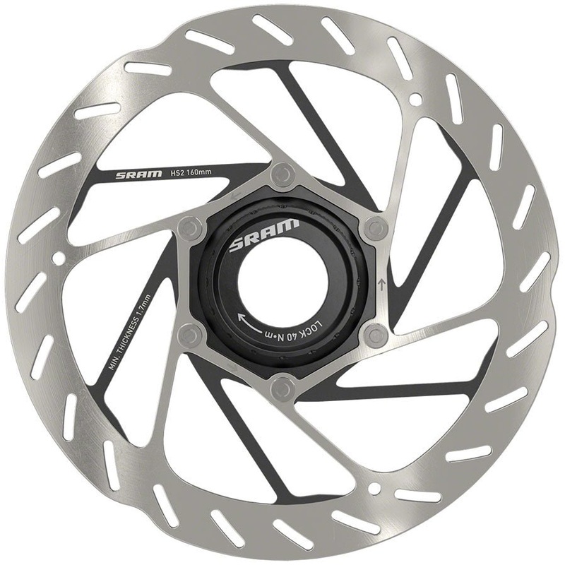 SRAM HS2 Disc Brake Rotor – Rounded – Center Lock – 160mm