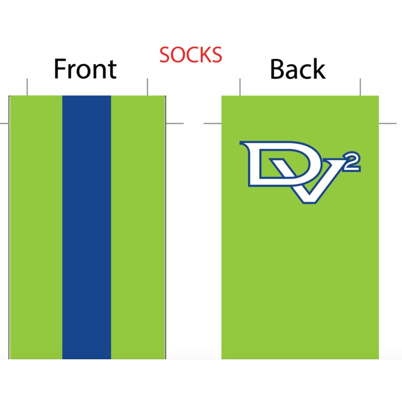 Delta Valley Velo SUBLIMATED SOCK – SHIPS IN ABOUT 3 WEEKS