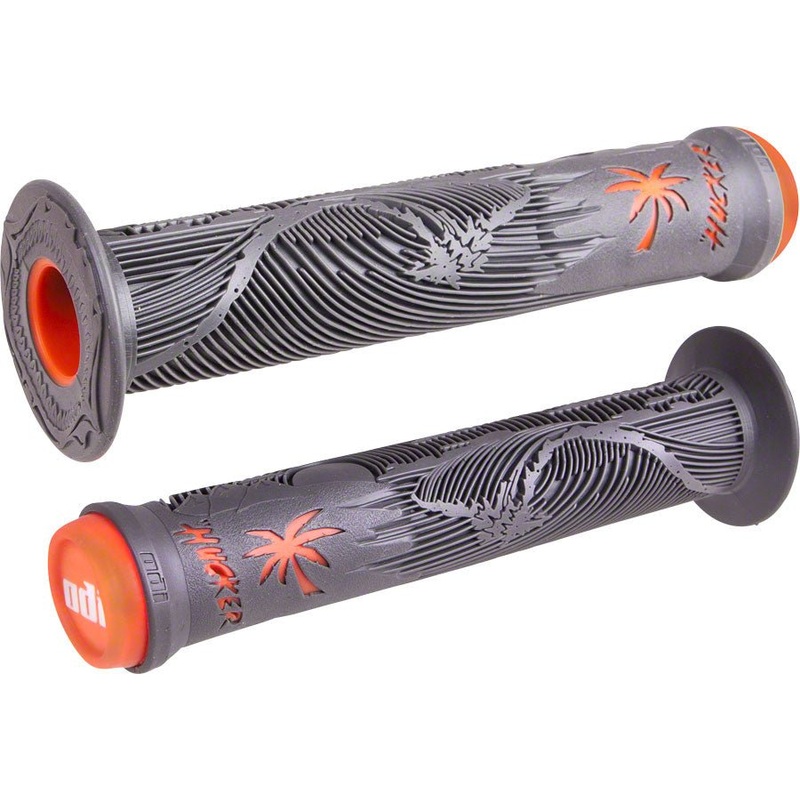 ODI Hucker Grips – Graphite/Orange Flange