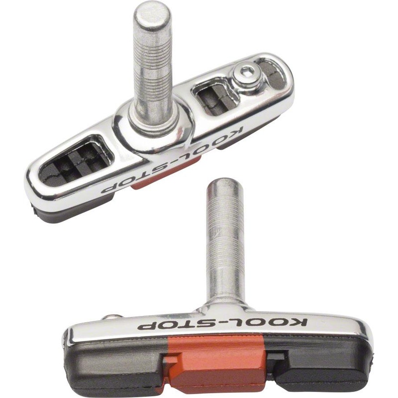 Kool-Stop Cross Brake Pad Black/Salmon