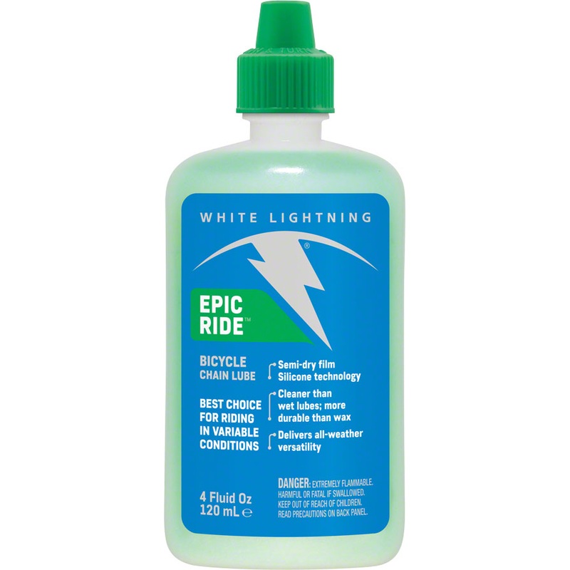 White Lightning Epic Ride Lube, 4oz Drip