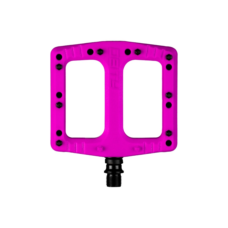 Deity Deftrap Pedals – Platform, Composite, 9/16″, Pink