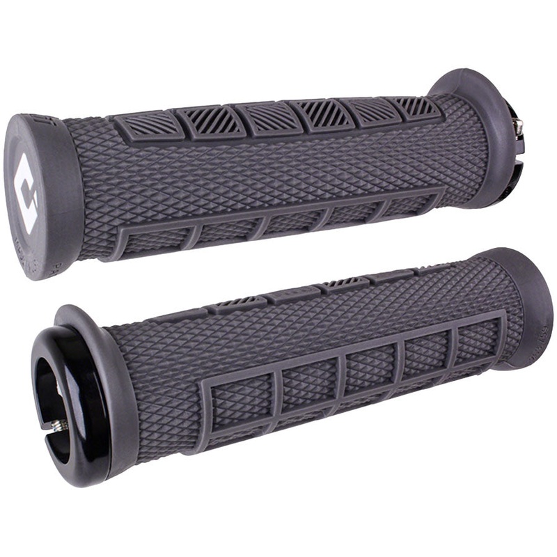 ODI Elite Pro Grips – Graphite Black, Lock-On