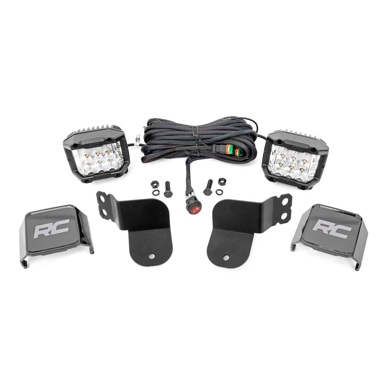 Rough Country | LED Light Kit | Cage Mount | 3″ OSRAM | Wide Angle | Polaris General XP 4 1000  | 93023