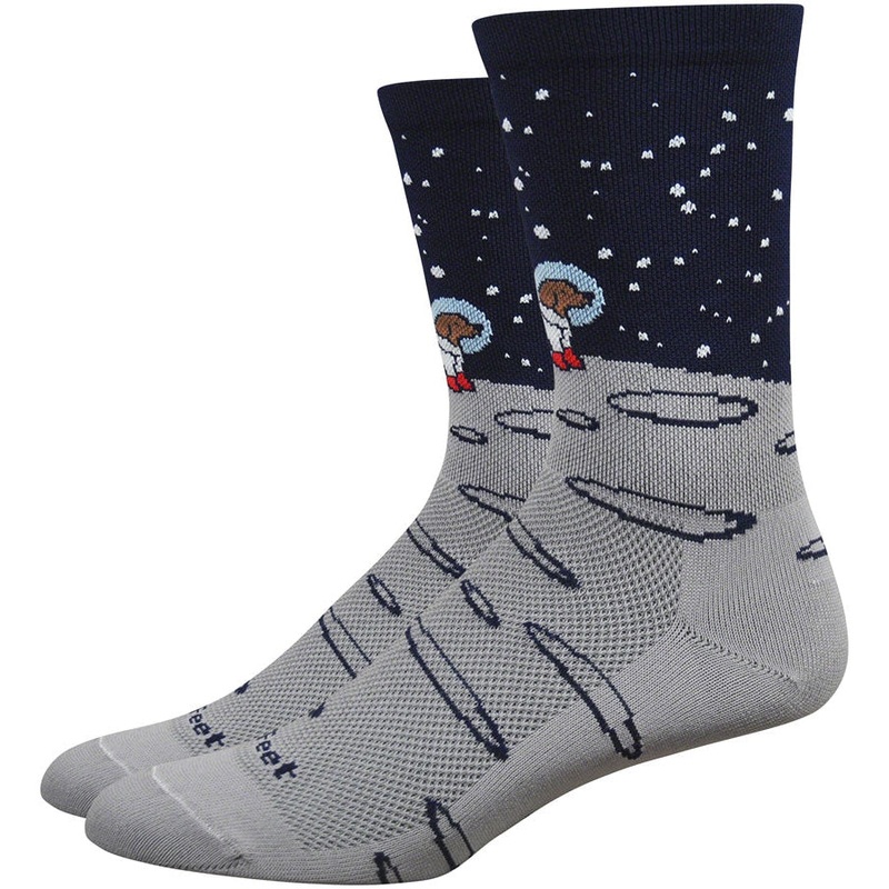 Aireator Moon Dog Bike Socks – Gray/Black Gray/Black
