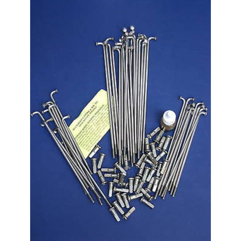 Buchanan’s Norton Commando 1975 Stainless Steel spokes 19″ rear disc brake .281