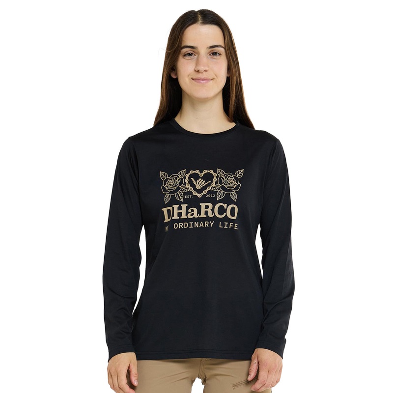 DHaRCO Women’s Long Sleeve Tech Tee – Women’s S – Black