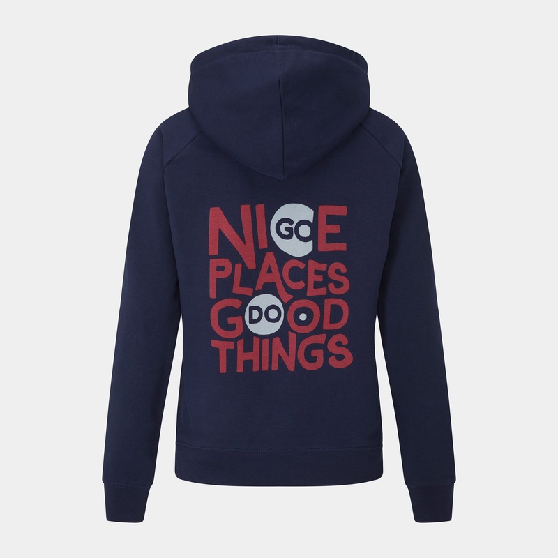 Go Nice Places Hoody [Womens] French Navy