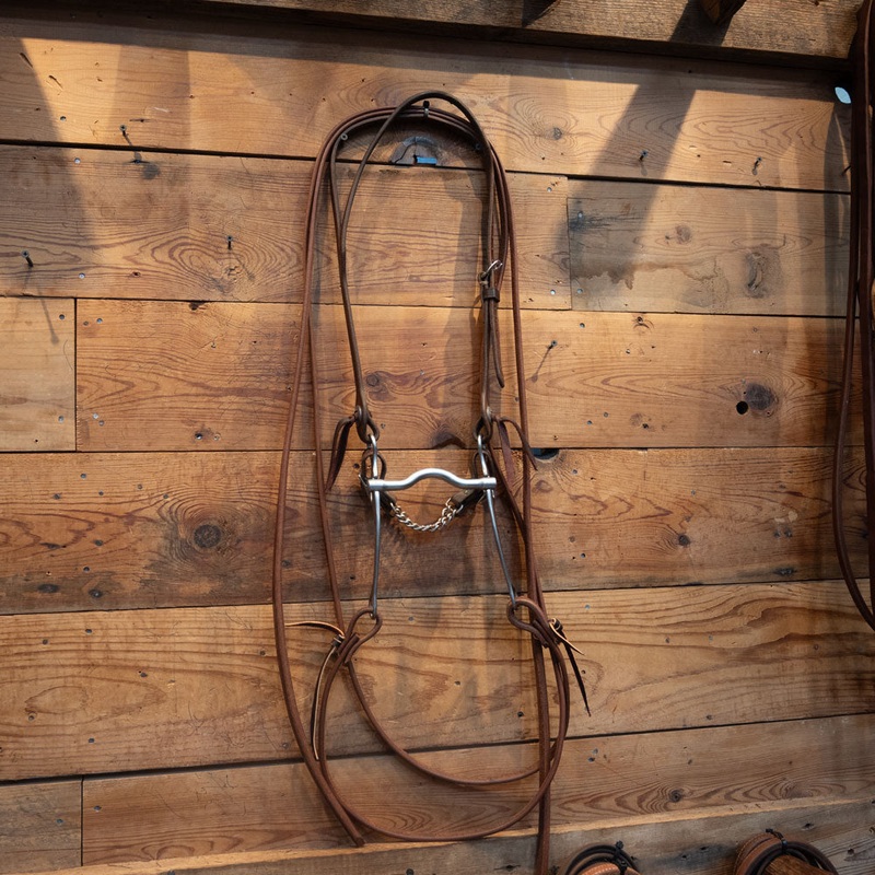 Roy Grazing Bit Split Ear Bridle Rig