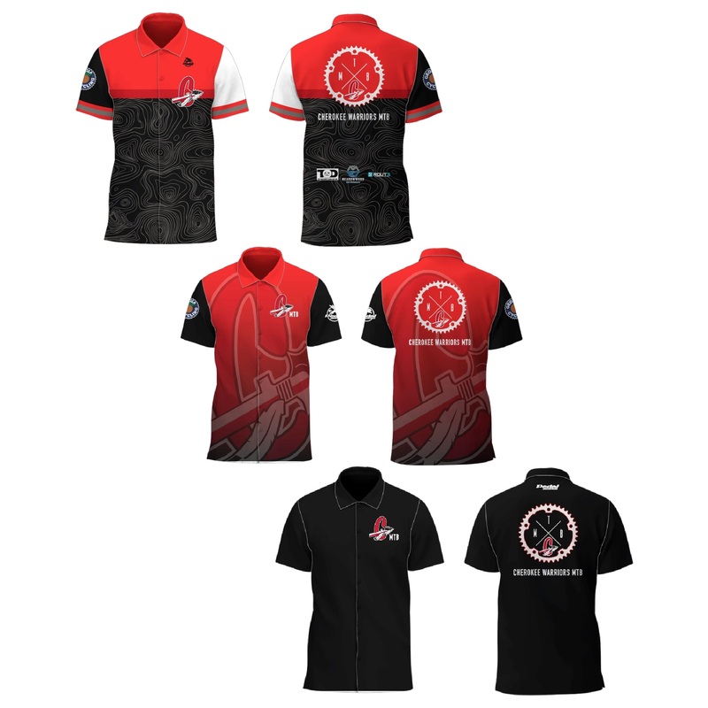 Cherokee Warriors 2025 SS Gravel Shirt with collar (3 Color Variants) TOPO