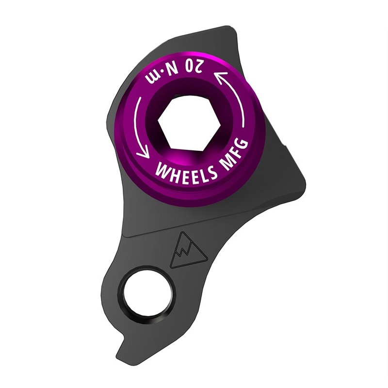 Wheels Manufacturing Universal Derailleur Hanger – 404-7 For Frames designed to accept SRAM UDH BLK/Purple