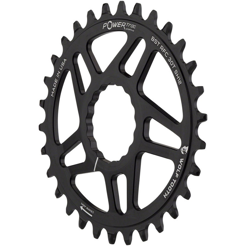 Wolf Tooth Elliptical Direct Mount Chainring – 32t RaceFace CINCH Boost Drop-Stop ST Shimano 12 Speed HG+ BLK