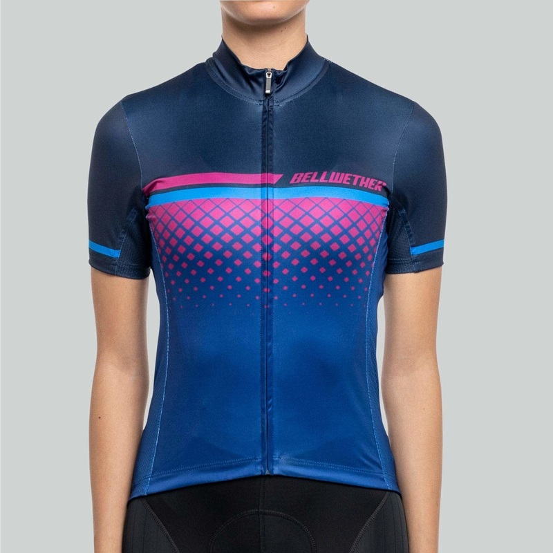 Women’s Gradient Road Bike Jersey – Blue Blue