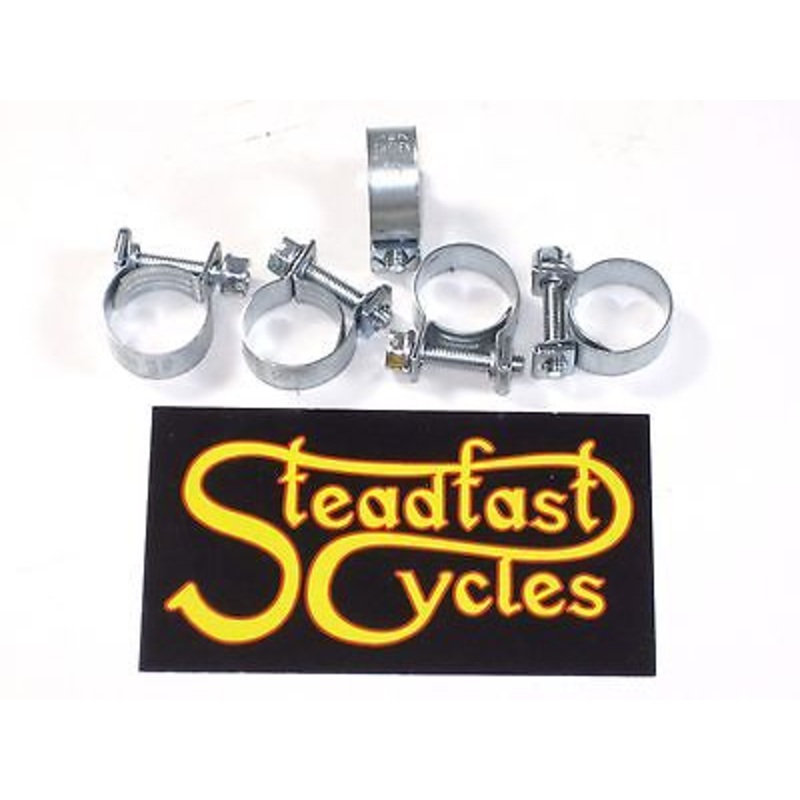 5 each oil hose clips clamps hose clip 35/64 x 21/32″ clamp constant tension UK