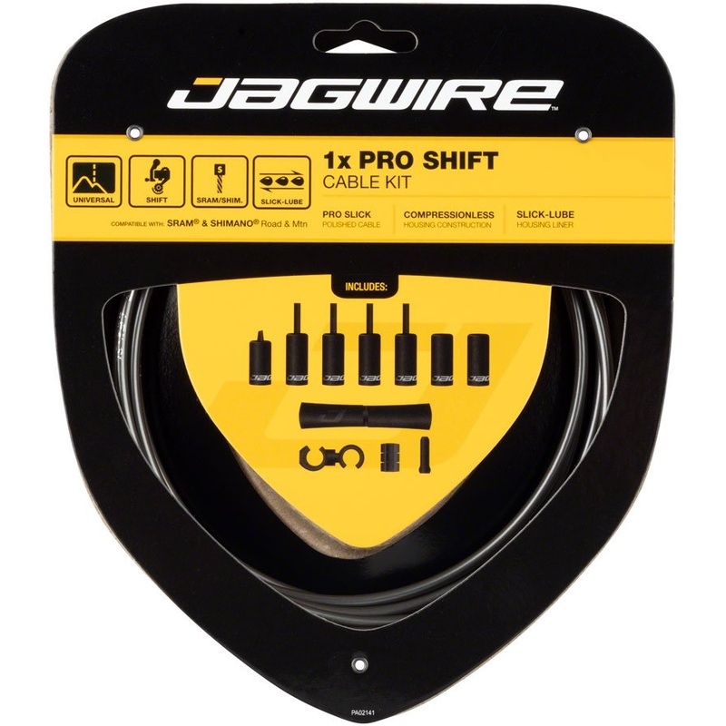 Jagwire 1x Pro Shift Cable Kit – Road/Mountain – SRAM/Shimano – Ice Gray