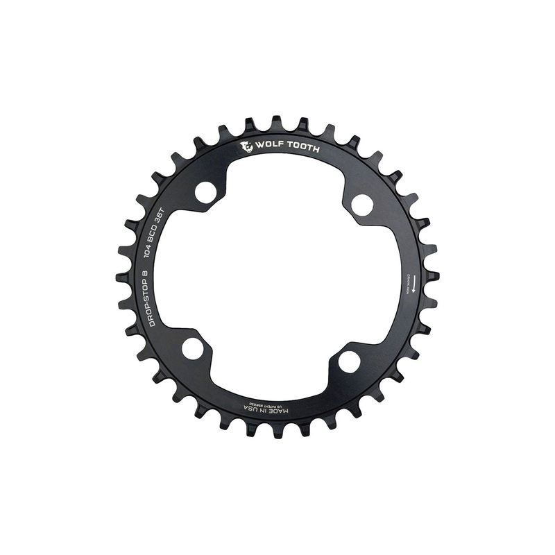 Wolf Tooth Drop-Stop B Chainring 104×4 Black