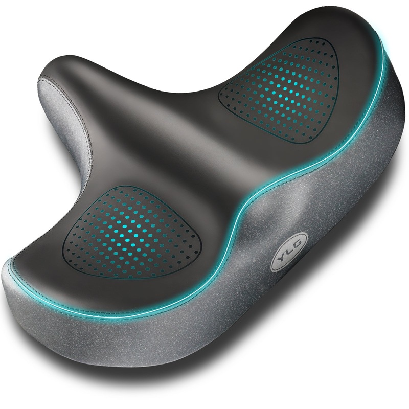 YS 6, YLG Oversize Bike Seat Cushion for Men Women – Extra Memory Foam for  Firm Support