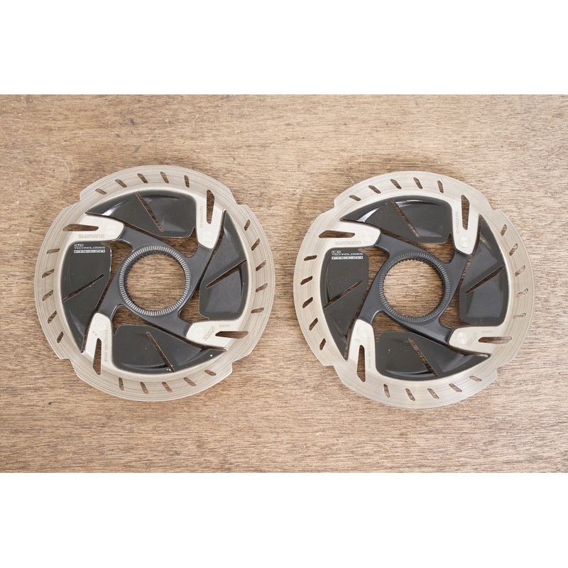 (2) 140mm Shimano Dura-Ace SM-RT900-SS Center Lock Disc Brake Rotors