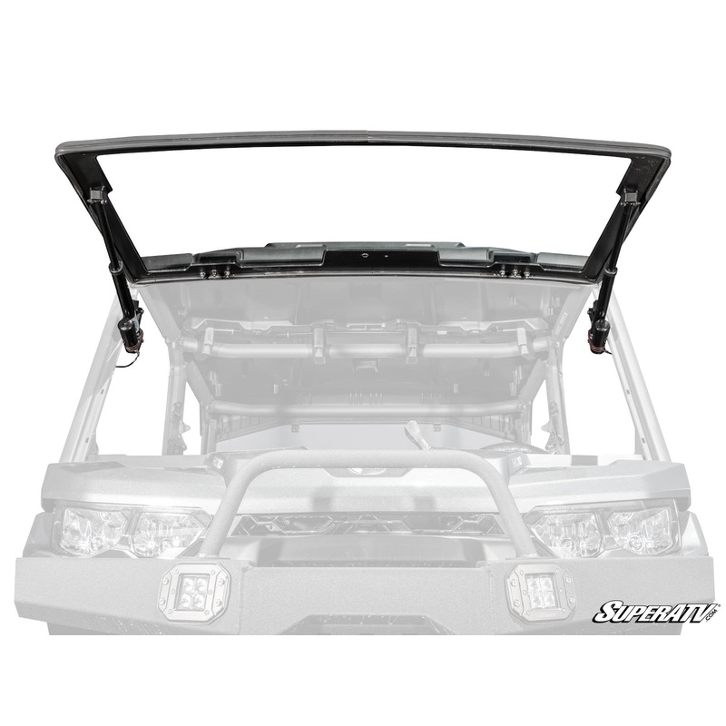 Can-Am Defender MaxDrive Power Flip Glass Windshield