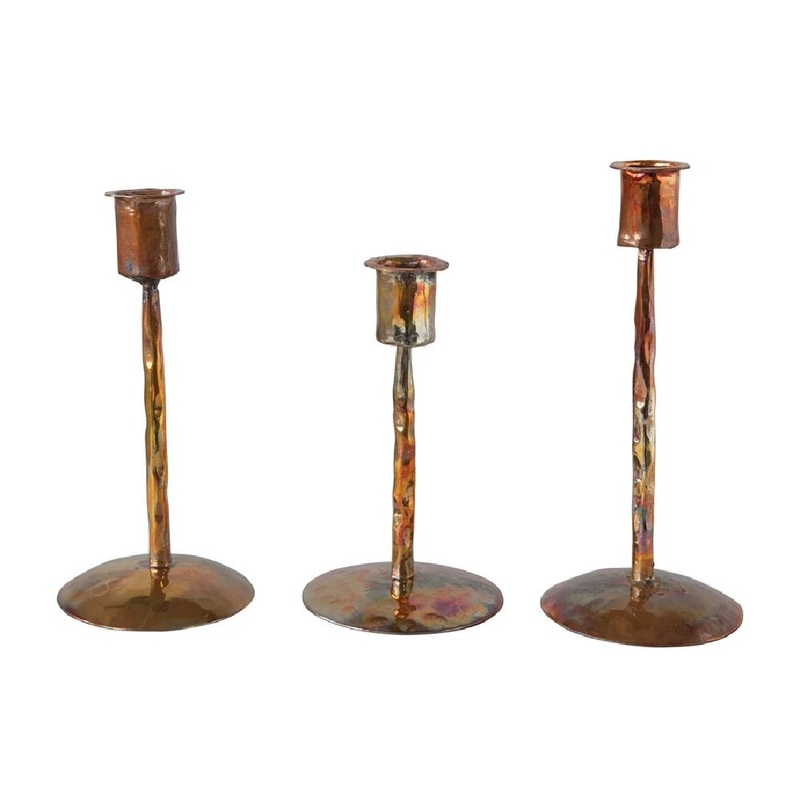 Copper Taper Candle Holder