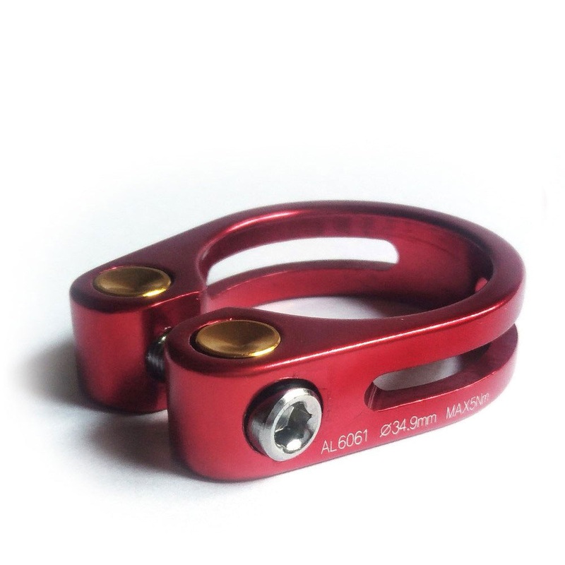 DaBomb Mark 2 Seat Post Clamp – 34.9mm – Red