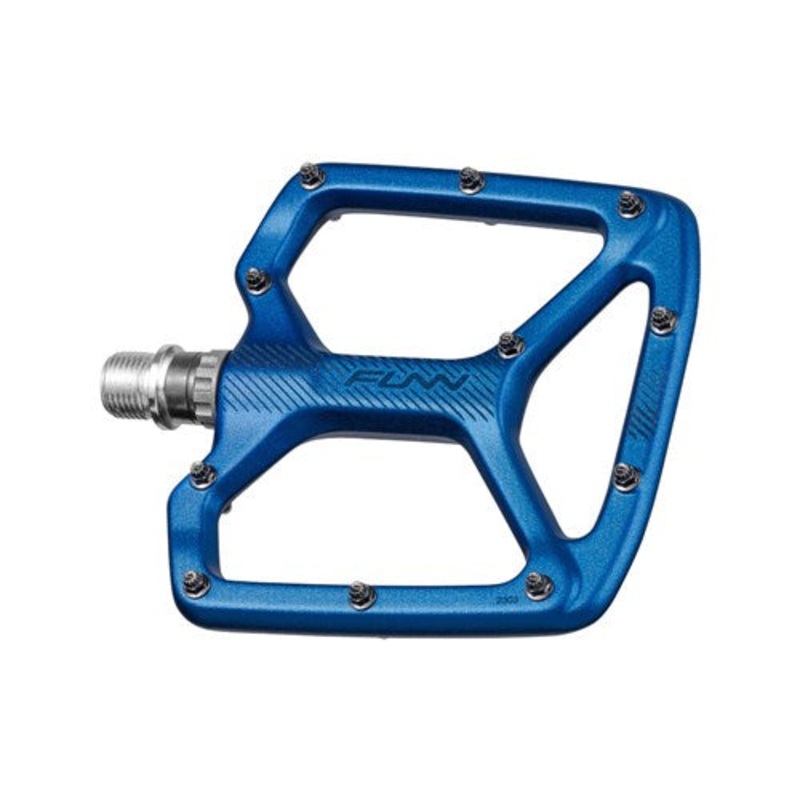 FUNN Python V2 Flat Aluminium Pedals – Standard – Blue