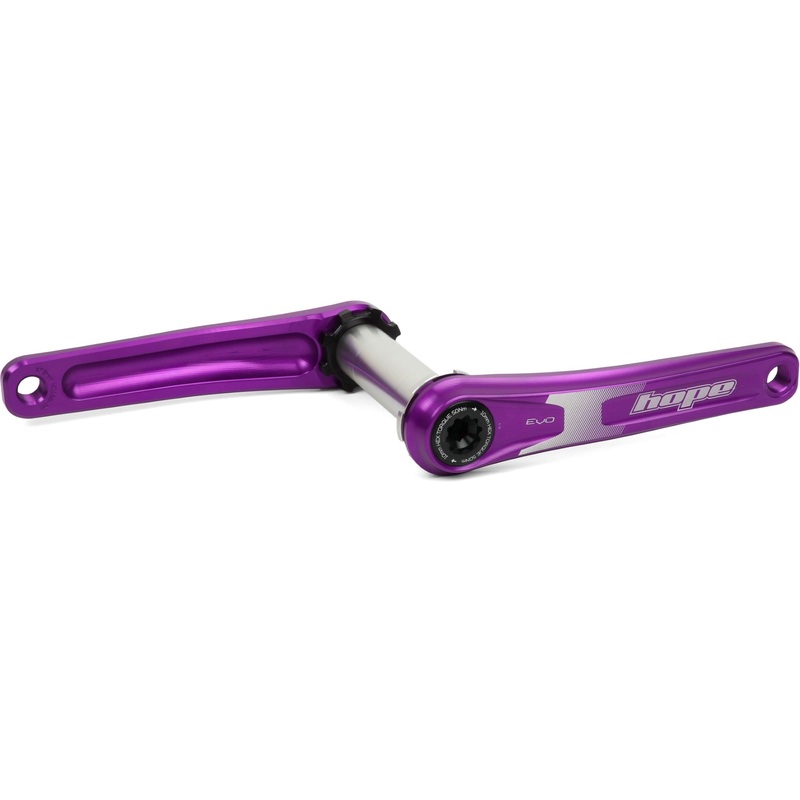 Hope EVO Crank Arms – 68-73mm and BB86-92 – 30mm – Hope Direct Mount – 165mm – Purple