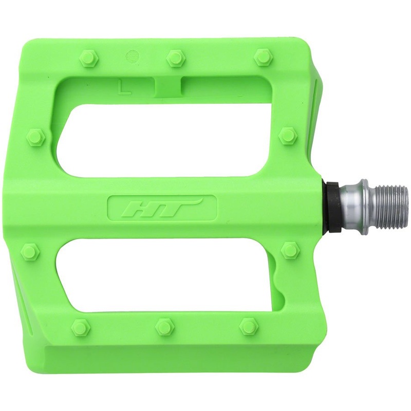 HT Components PA12 Pedals – Platform Composite 9/16″ Green