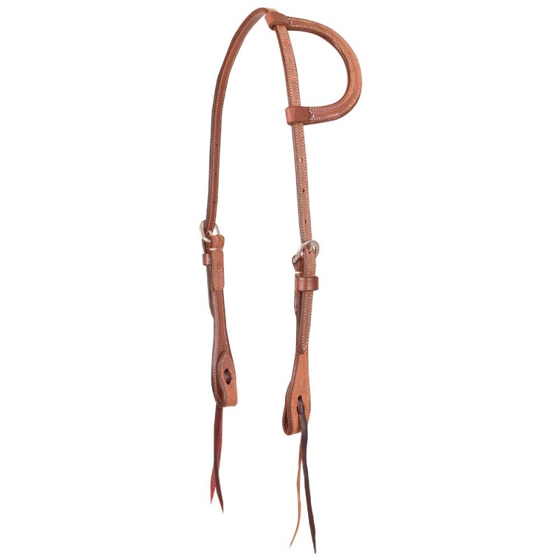 Martin Saddlery Roughout One Ear Headstall Natural Roughout