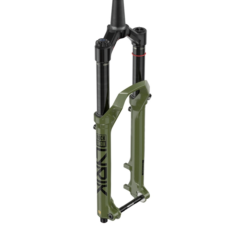 Rockshox Lyrik Ultimate Charger 3.1 RC2 Fork – 27.5 Inch – 1 1/8th – 1.5 Inch Tapered – 15x110mm Boost – 150mm Travel – 44mm – Charger 3.1 RC2 W/Buttercups – Gloss Green