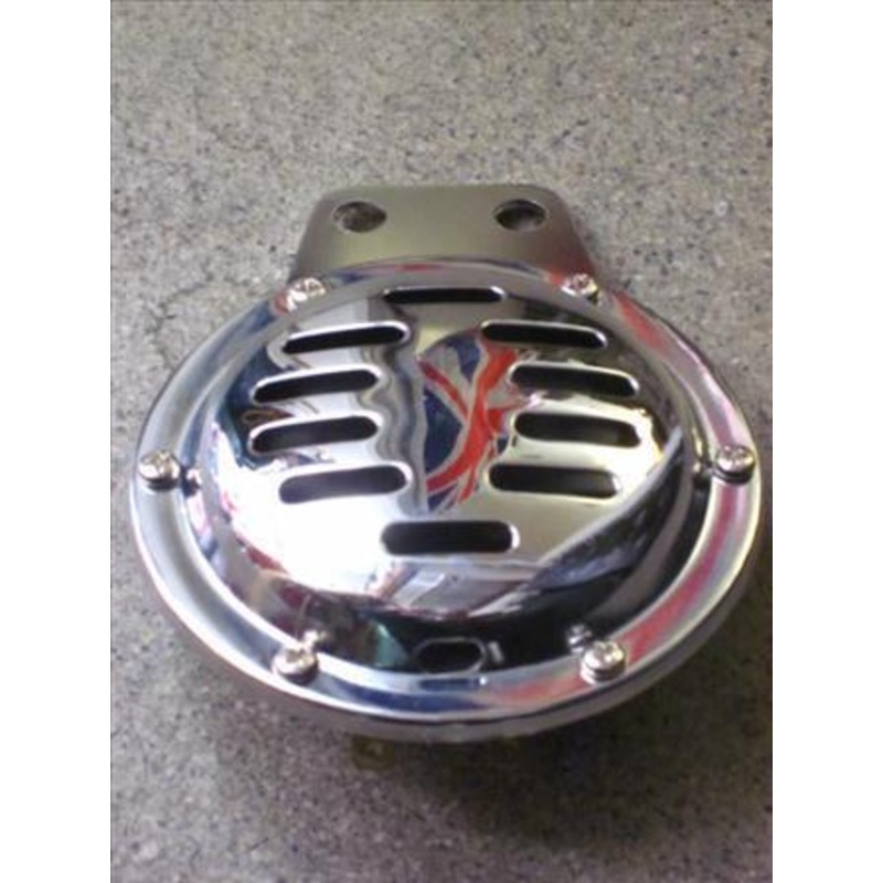 12V Motorcycle Horn Chrome Triumph Norton BSA universal 12 volt 70216