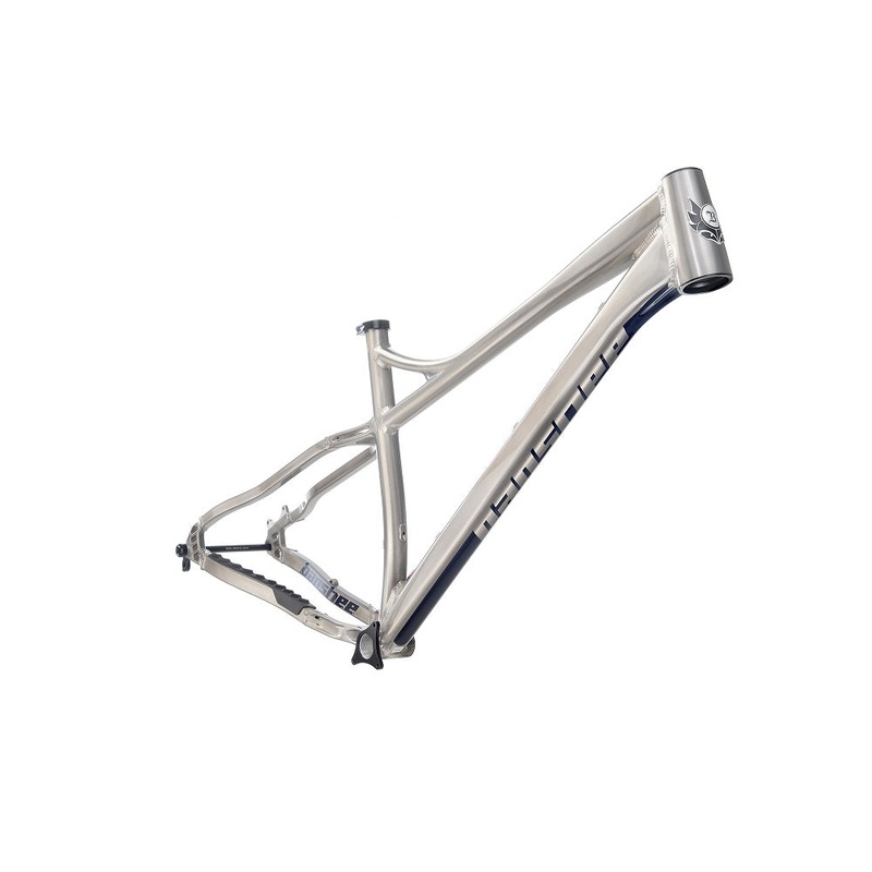 Banshee Paradox V3 Frameset, Raw With Dark Blue Decals, Headset