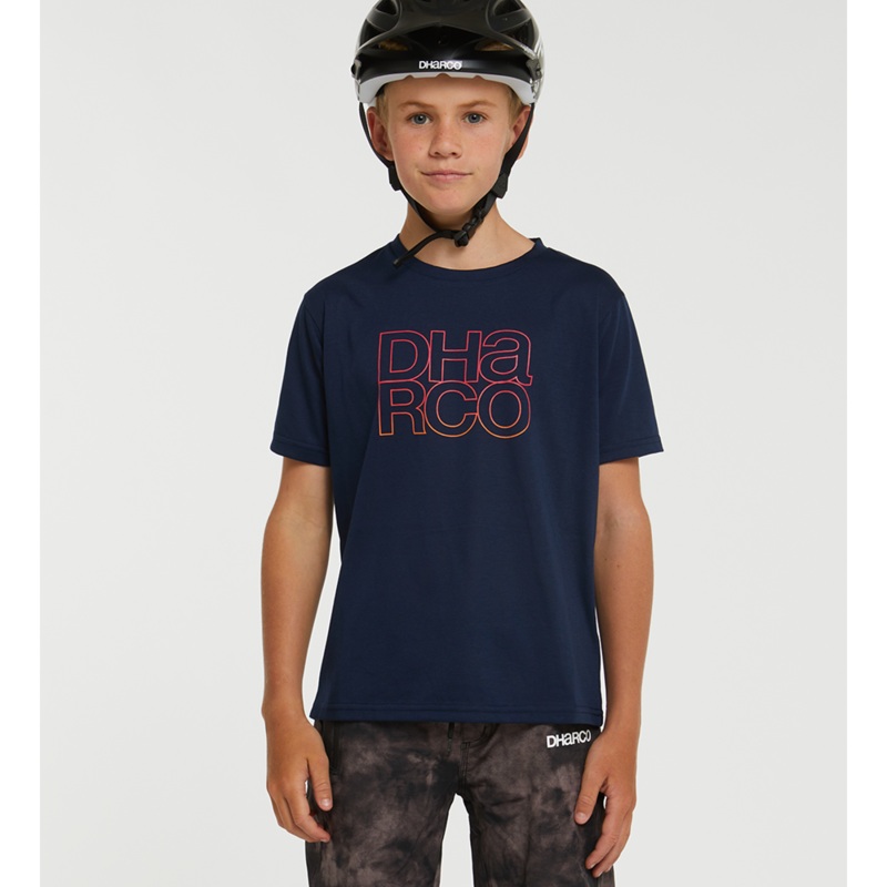 DHaRCO Youth Short Sleeve Tech Tee – Youth M – Neon Navy