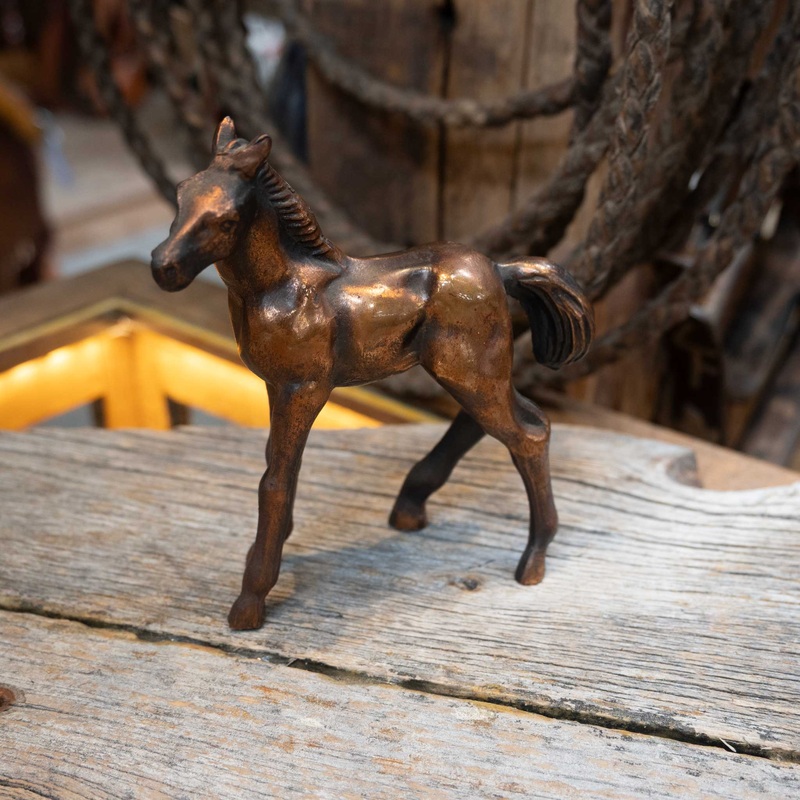 Vintage Heavy Cast Standing Colt