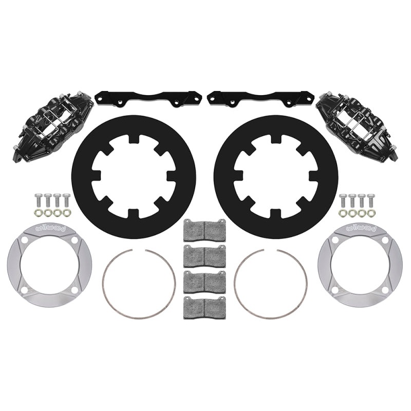 Wilwood 2014+ Polaris RZR XP 1000 Front Kit 11.25in – Black