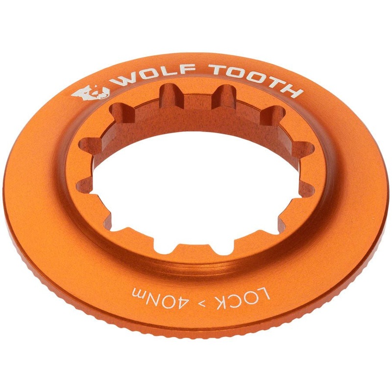 Wolf Tooth Centerlock Rotor Lockring – Internal Splined Orange