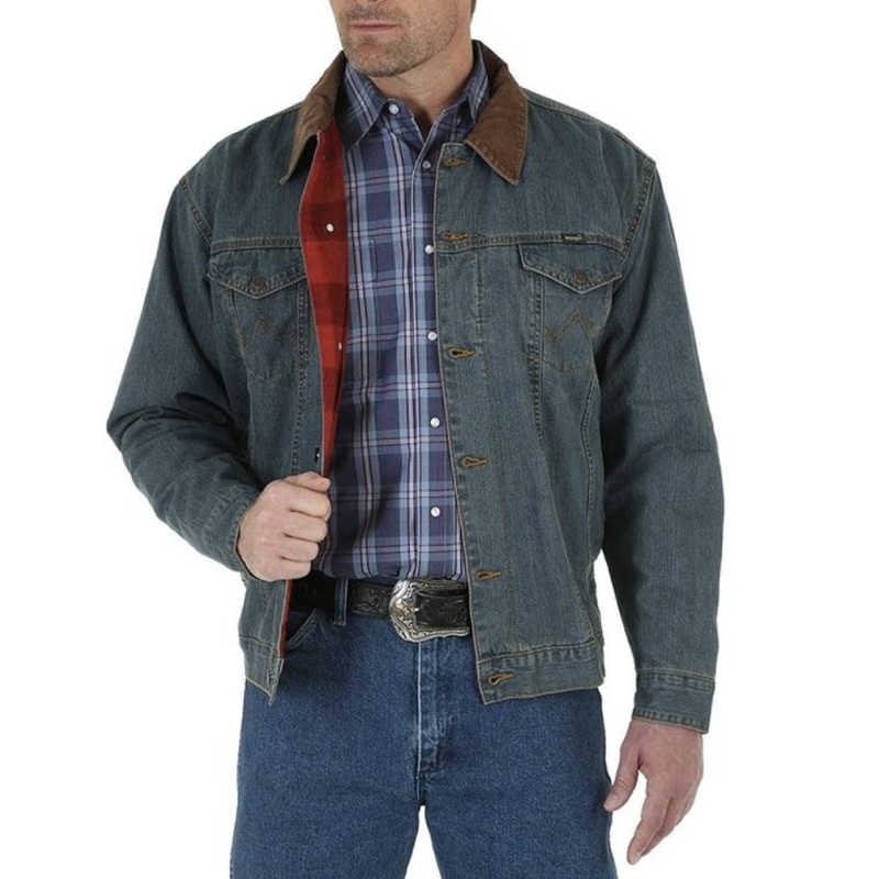 Wrangler Men’s Blanket Lined Denim Jacket