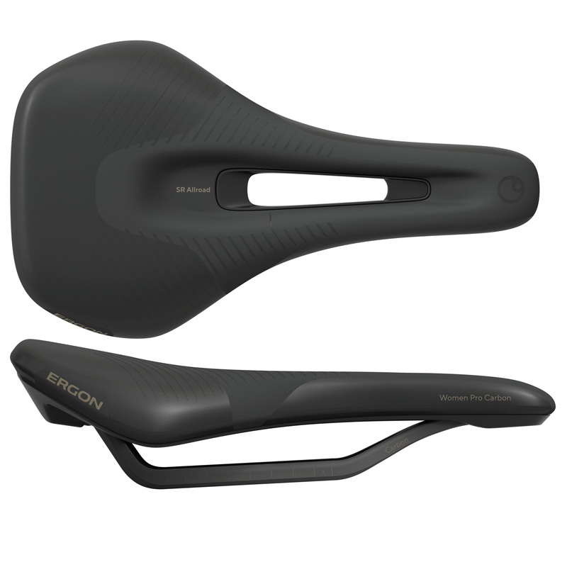 Ergon SR Allroad Pro Carbon Saddle – Carbon Black Womens Small/Medium