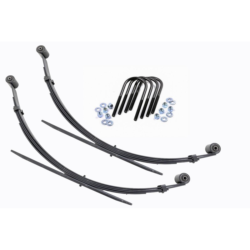Rough Country | Rear Leaf Springs | 4″ Lift | Pair | Ford F-250/F-350 Super Duty 4WD (99-04) | 8066Kit