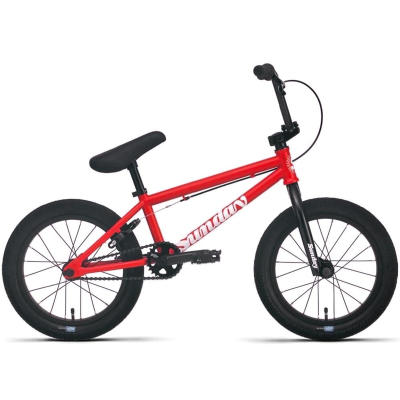 Sunday Primer 16″ BMX Bike Matte Fire Engine Red