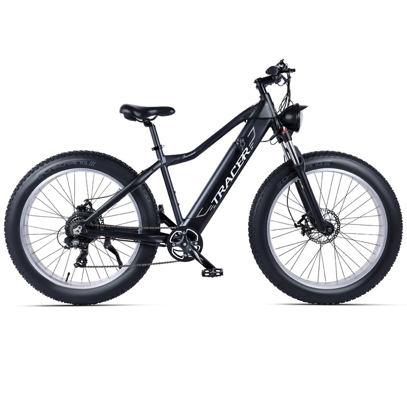Tracer Tacoma 800W 26 ” Electric Mountain Fat Tire Bike Matte Black/Black