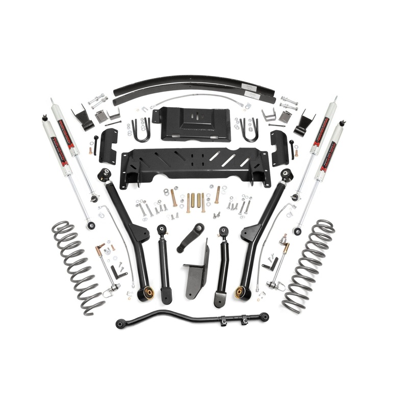Rough Country | 4.5 Inch Lift Kit | Long Arm | AAL | NP242 | M1 | Jeep Cherokee XJ 4WD (84-01) | 61640