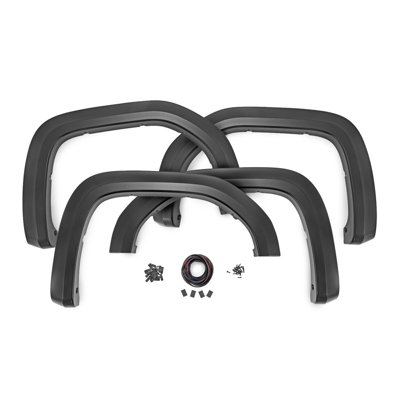 Rough Country | Fender Flares | Sport | GXD Sterling | GMC Sierra 1500 2WD/4WD (2019-2025 & Classic) | S-G11911-GXD
