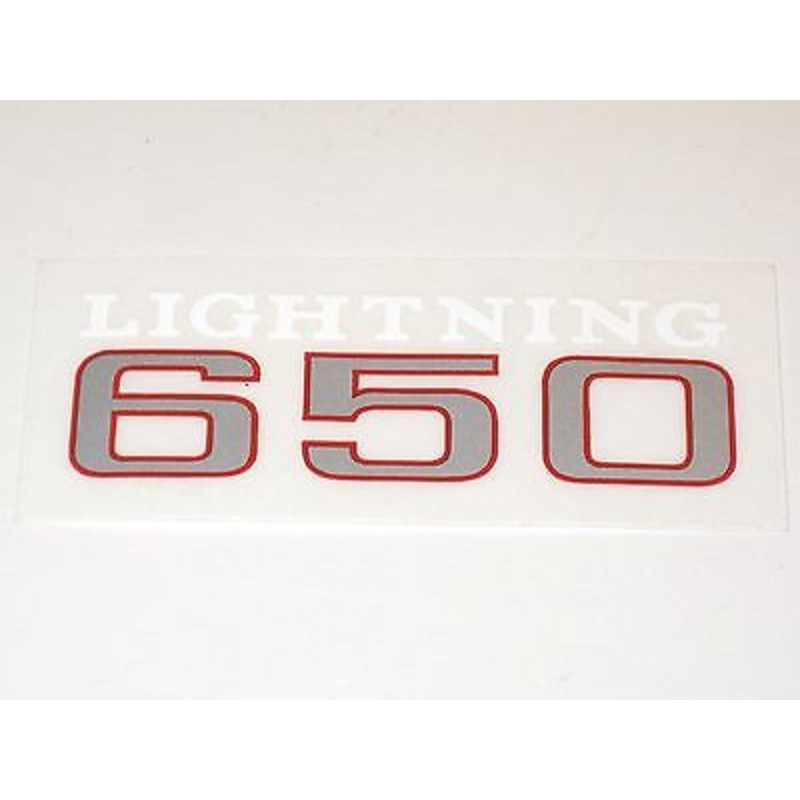BSA lightning 650 decal peel and stick side cover Made in the UK