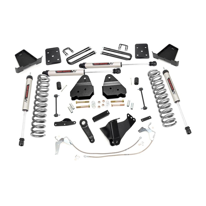 Rough Country | 4.5 Inch Lift Kit | W/O Overloads | V2 | Ford F-250/F-350 Super Duty (08-10) | 47870