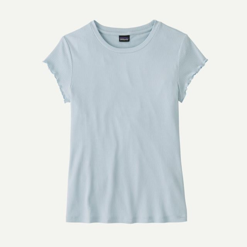 Women’s Rib-Knit Top Fleck Blue