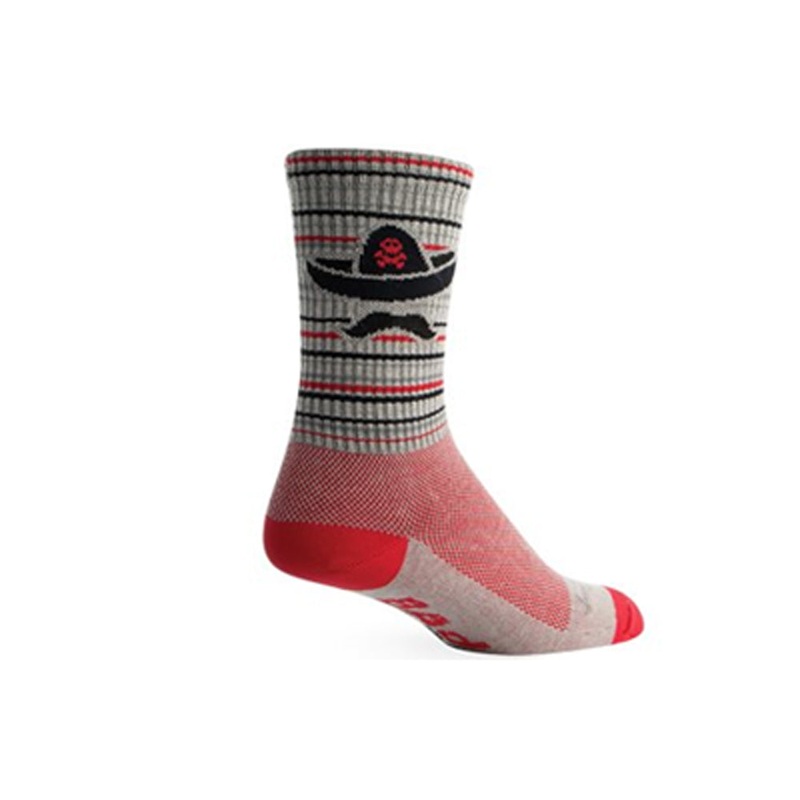 Bad Hombre 6″ Crew Socks Black